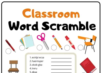 Classroom Word Scramble 2